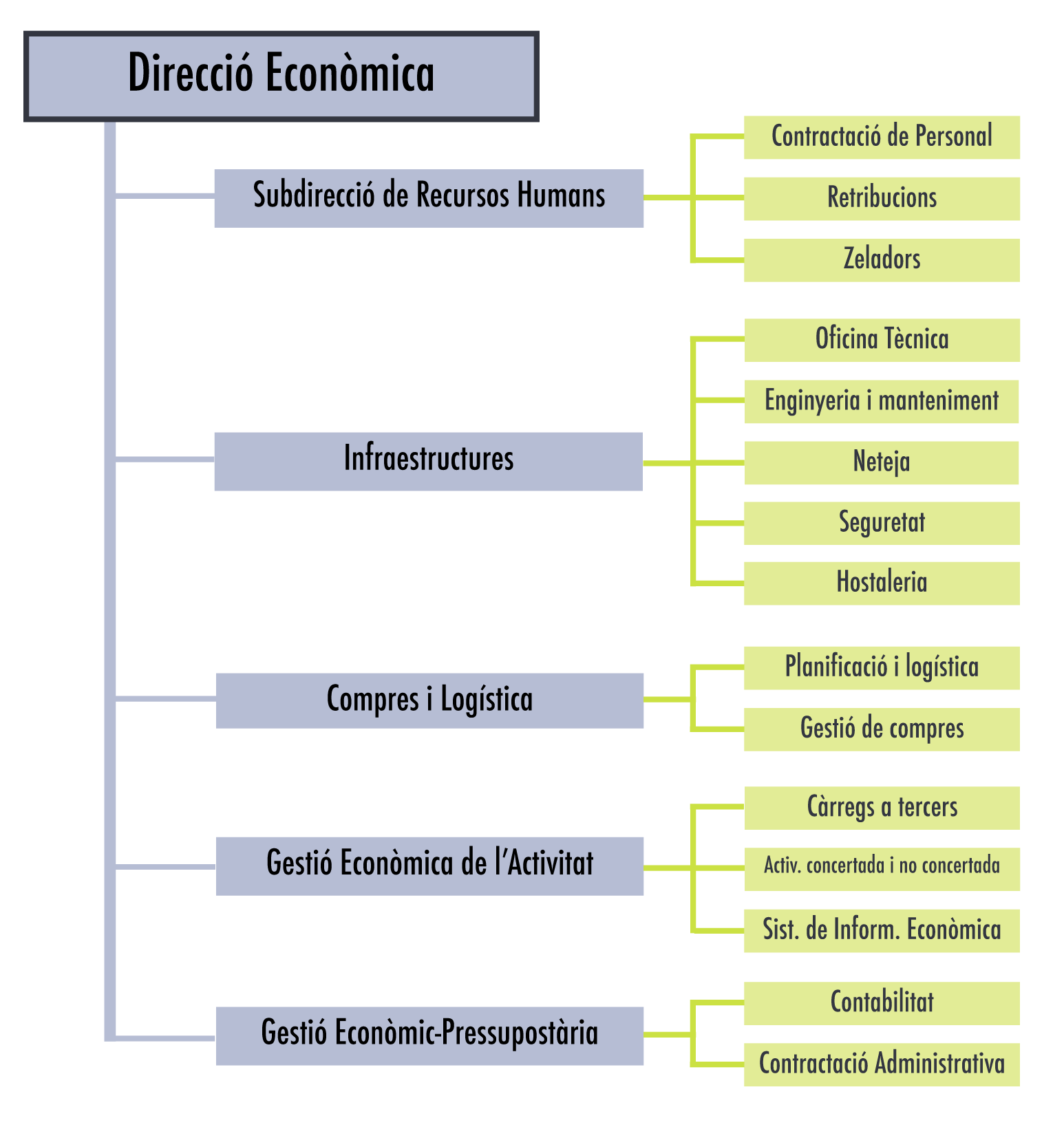 Organigrama Direcció Econòmica